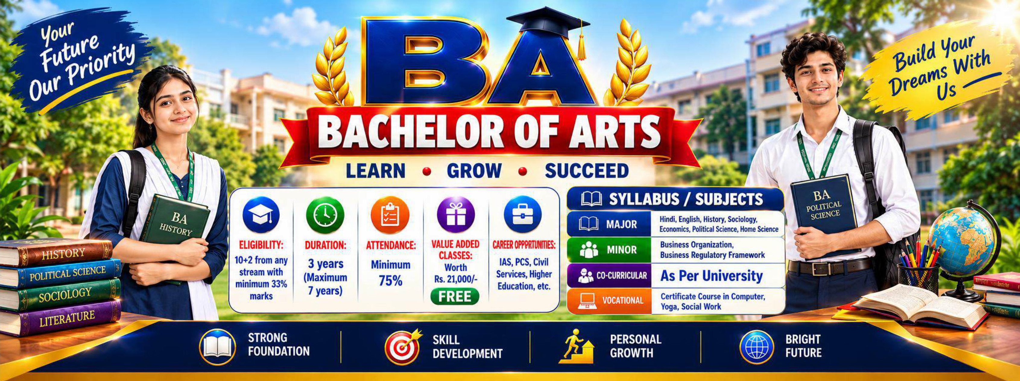 BA Admission Poster